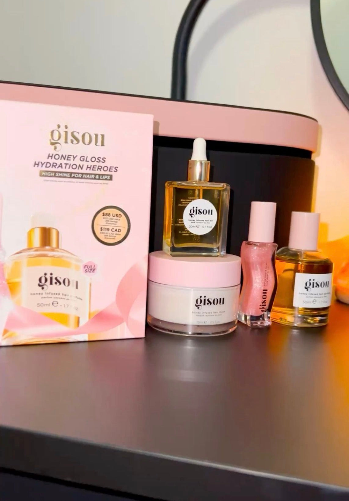 Gisou hydration heroes gift set of 4