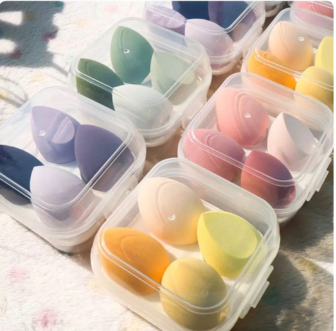 4 pcs beauty blender box (random color)