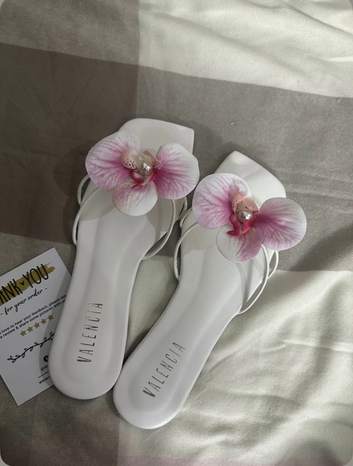 Orchid sandals