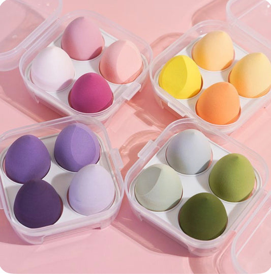 4 pcs beauty blender box (random color)