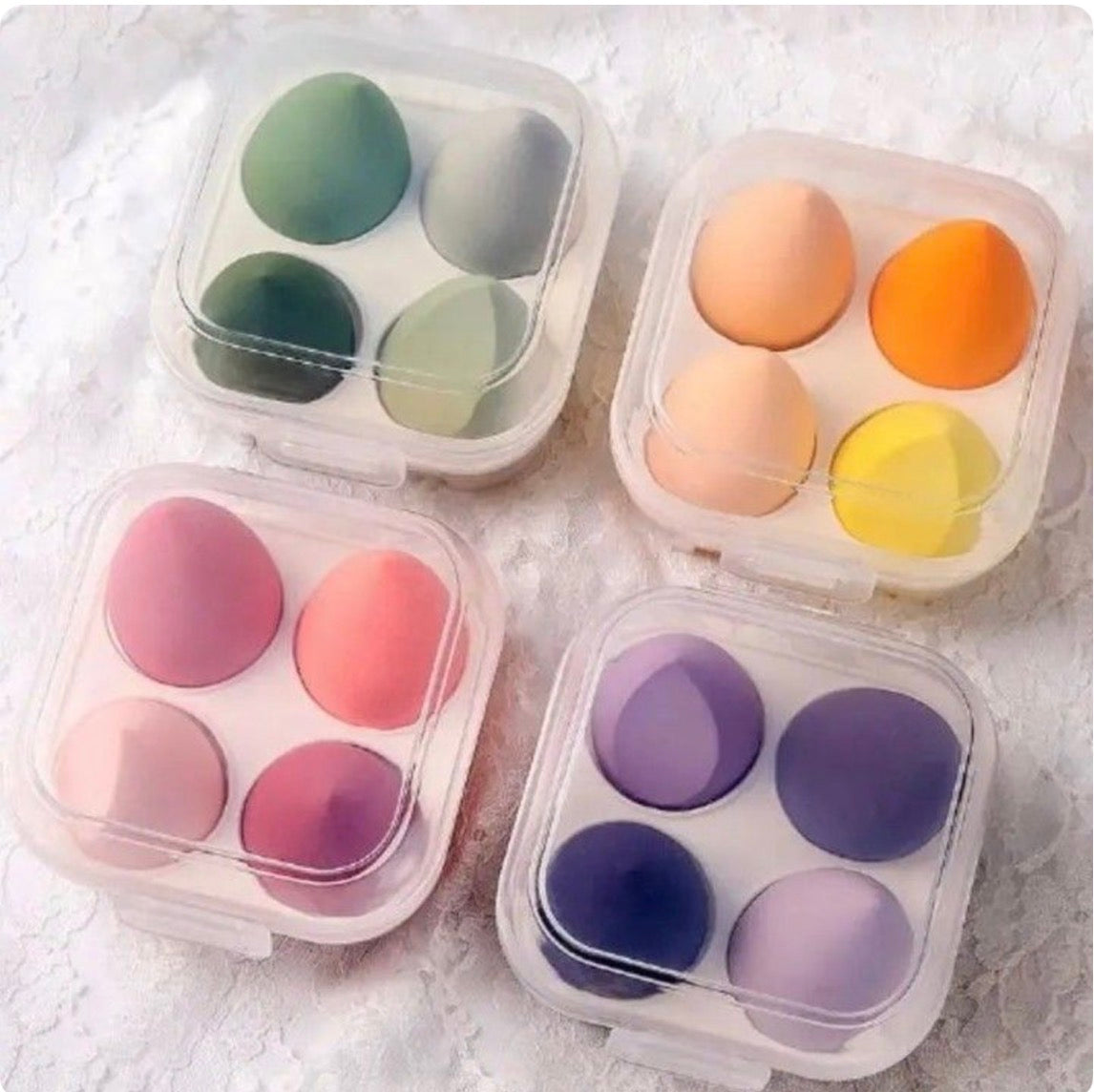 4 pcs beauty blender box (random color)