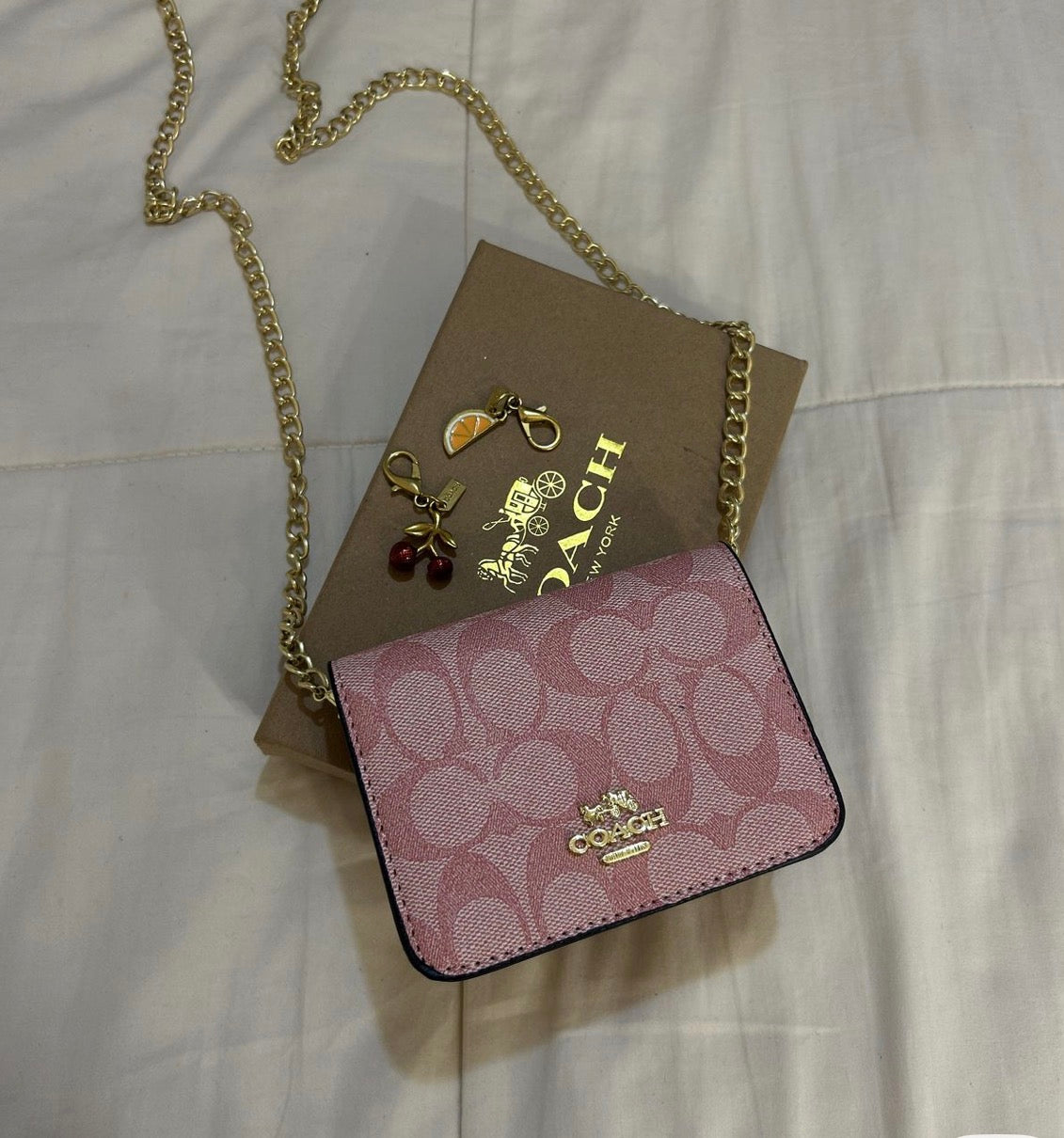 Coach pink Teri wallet