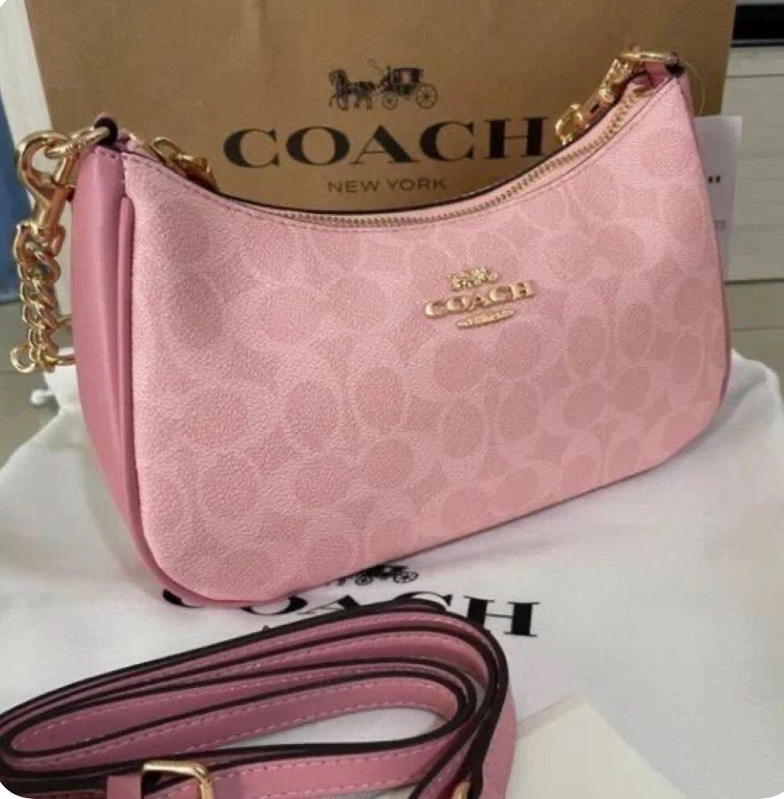 Coach pink Teri Bag