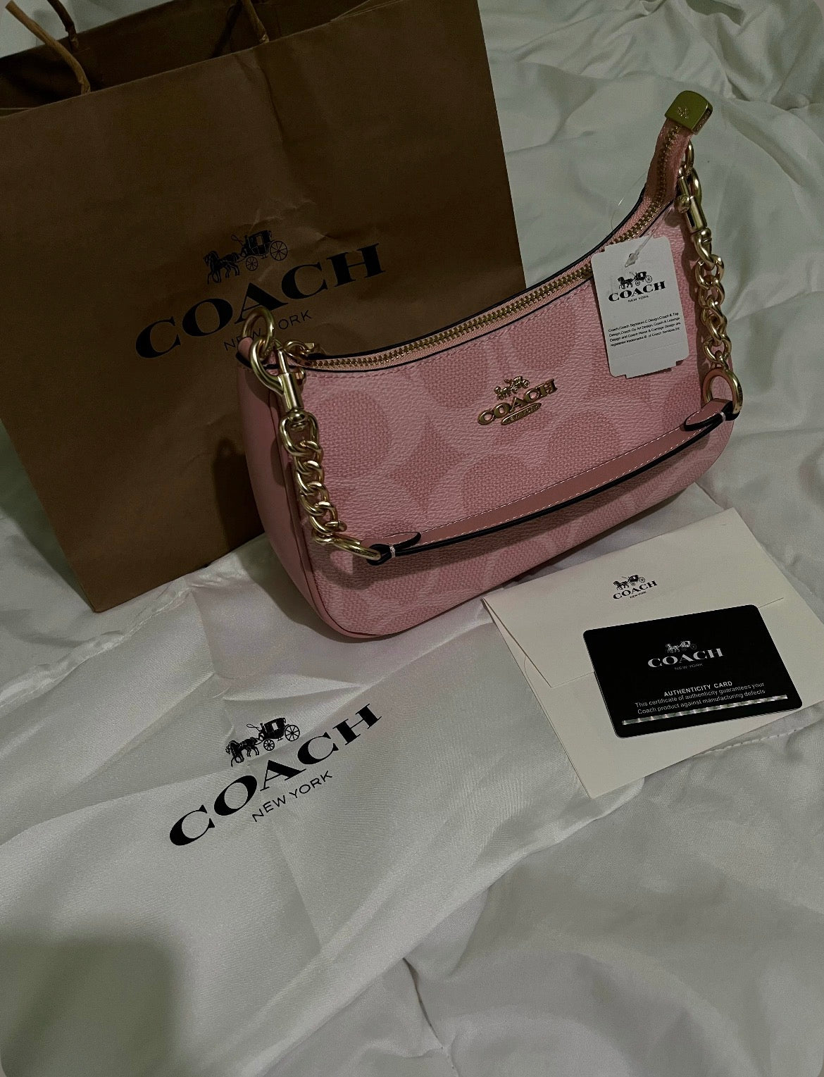 Coach pink Teri Bag